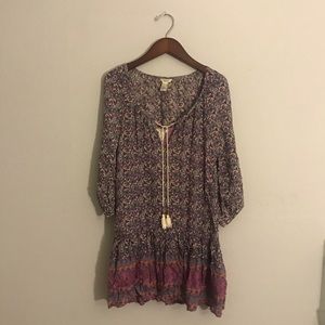 Boho Floral Dress w/ slip